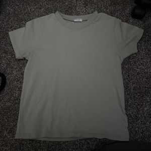 Green Brandy Melville Baby Tee
